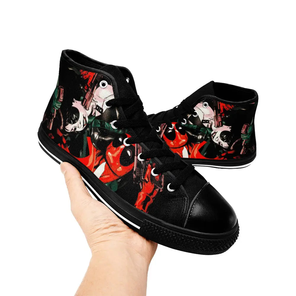 Deadpool Superhero Marvel Comics Custom High Top Sneakers Shoes