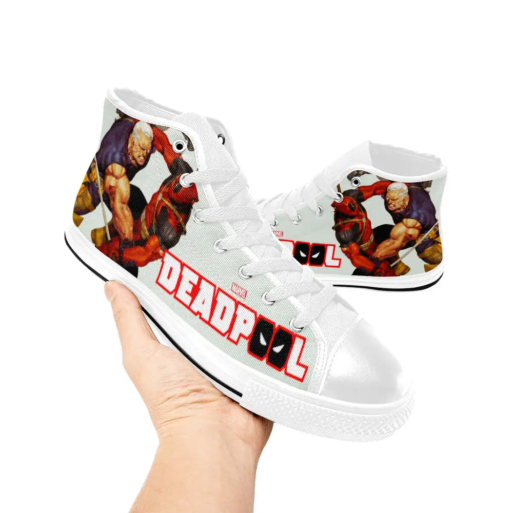 Deadpool Superhero Marvel Comics Custom High Top Sneakers Shoes