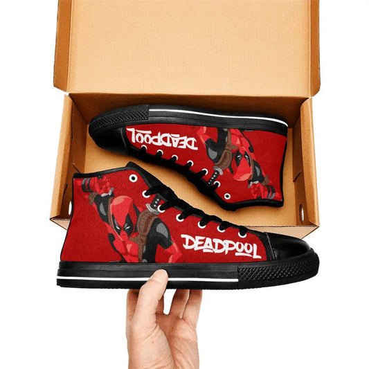 Deadpool Superhero Marvel Comics Custom High Top Sneakers Shoes