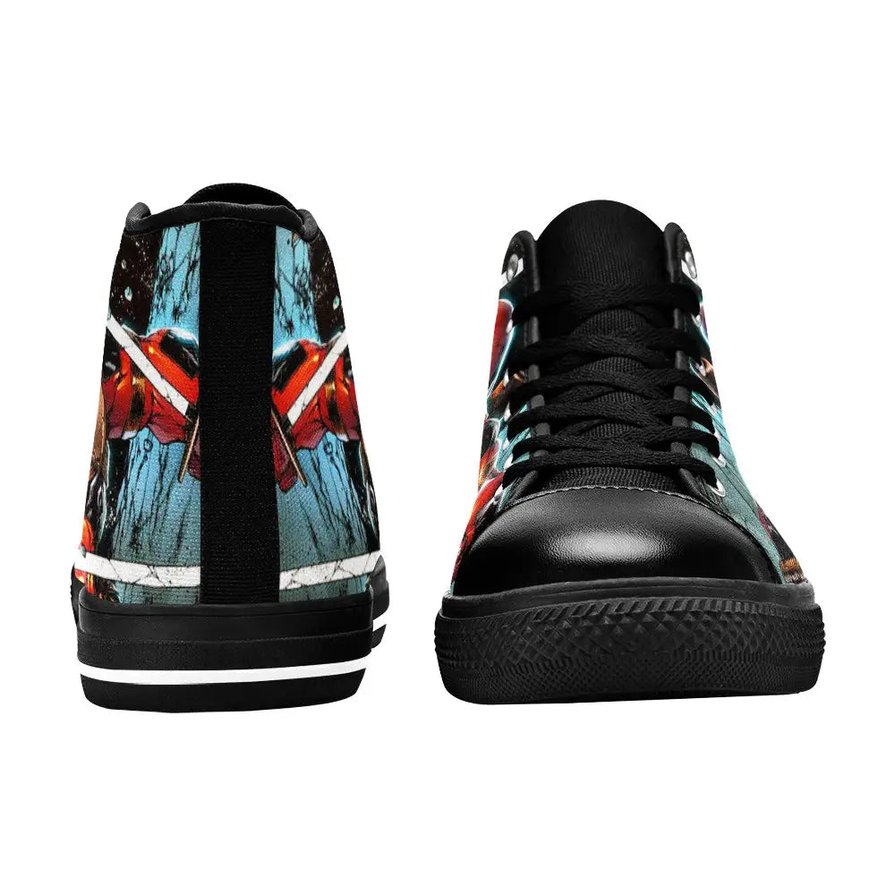 Deadpool Superhero Marvel Comics Custom High Top Sneakers Shoes