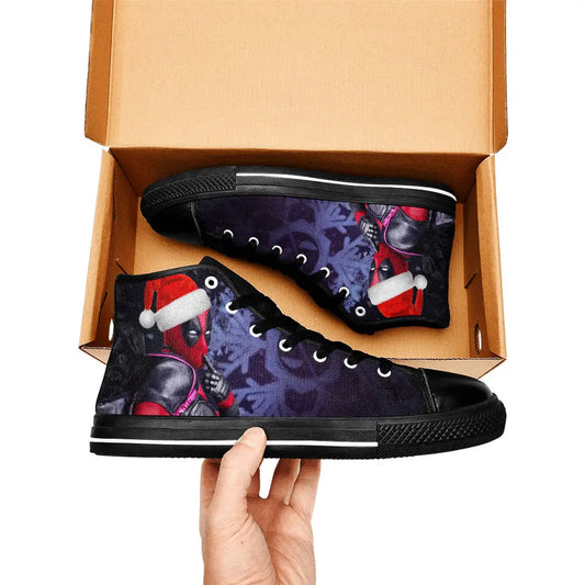 Deadpool Superhero Marvel Comics Custom High Top Sneakers Shoes