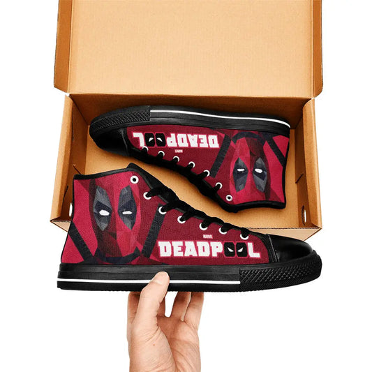 Deadpool Superhero Marvel Comics Custom High Top Sneakers Shoes