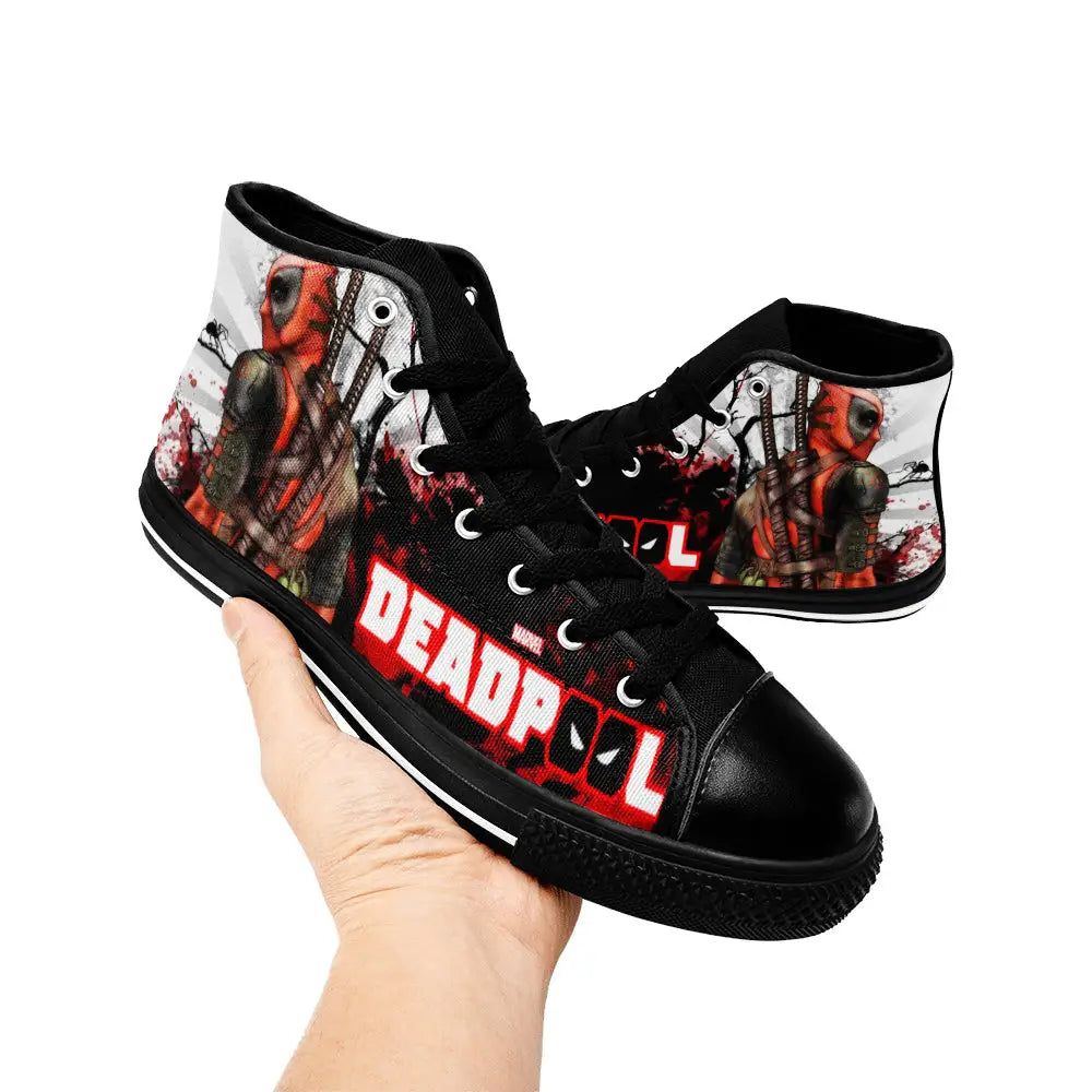 Deadpool Superhero Marvel Comics Custom High Top Sneakers Shoes