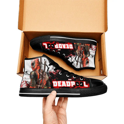 Deadpool Superhero Marvel Comics Custom High Top Sneakers Shoes