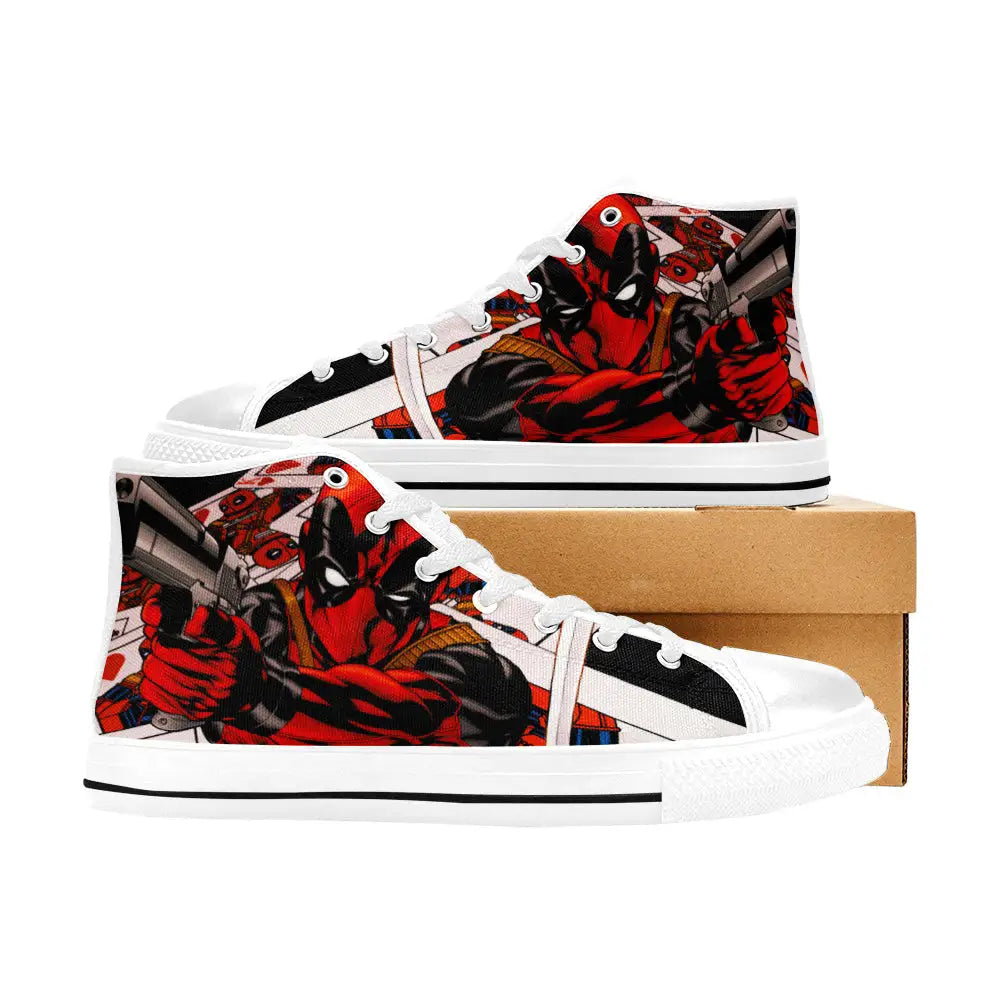 Deadpool Superhero Marvel Comics Custom High Top Sneakers Shoes