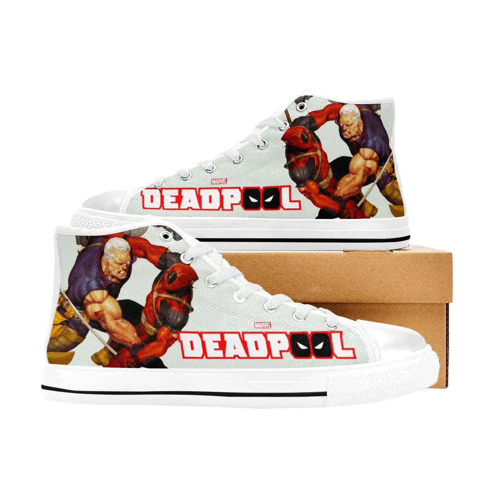 Deadpool Superhero Marvel Comics Custom High Top Sneakers Shoes