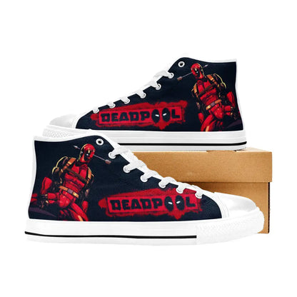 Deadpool Superhero Marvel Comics Custom High Top Sneakers Shoes