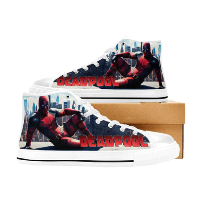 Deadpool Superhero Marvel Comics Custom High Top Sneakers Shoes