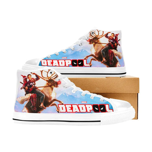 Deadpool Superhero Marvel Comics Custom High Top Sneakers Shoes