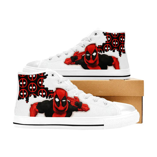 Deadpool Superhero Marvel Comics Custom High Top Sneakers Shoes