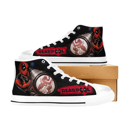 Deadpool Superhero Marvel Comics Custom High Top Sneakers Shoes