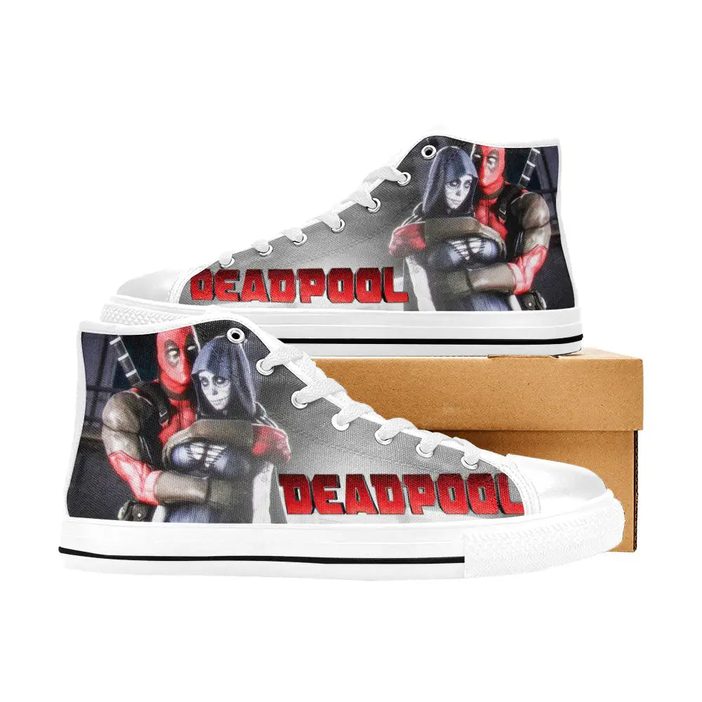 Deadpool Superhero Marvel Comics Custom High Top Sneakers Shoes