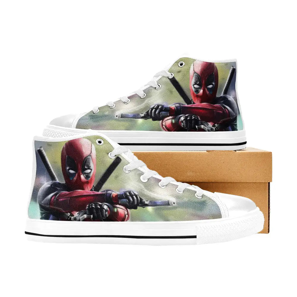 Deadpool Superhero Marvel Comics Custom High Top Sneakers Shoes