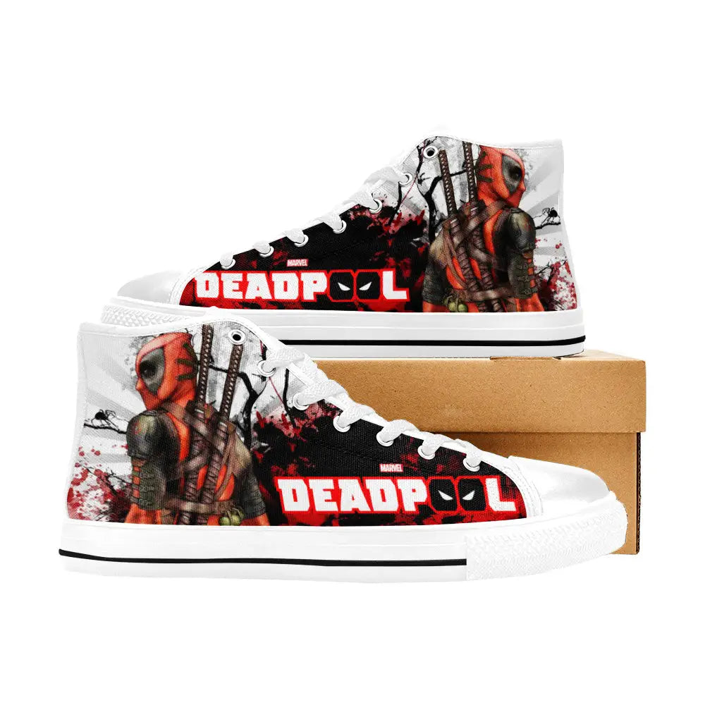 Deadpool Superhero Marvel Comics Custom High Top Sneakers Shoes