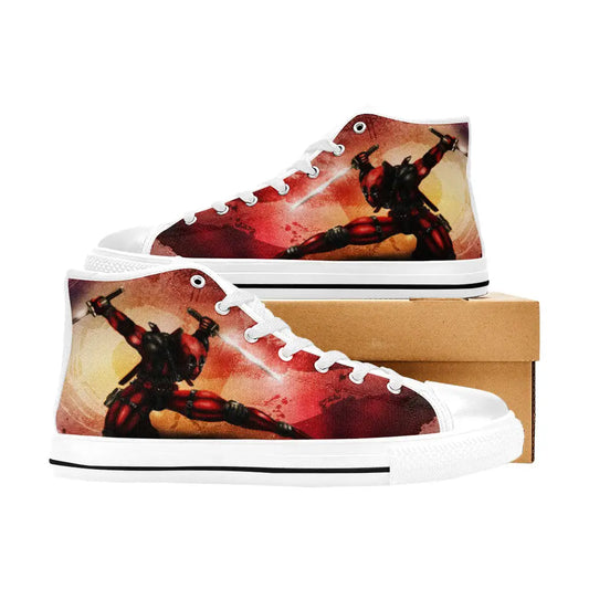 Deadpool Superhero Marvel Comics Custom High Top Sneakers Shoes