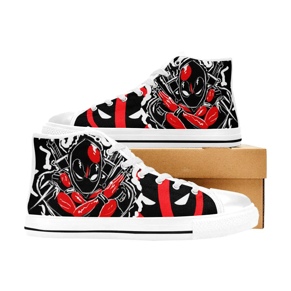 Deadpool Superhero Marvel Comics Custom High Top Sneakers Shoes