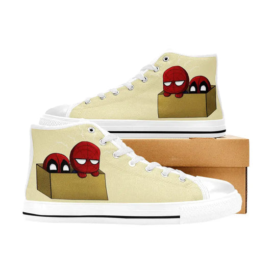 Deadpool Superhero Marvel Comics Custom High Top Sneakers Shoes