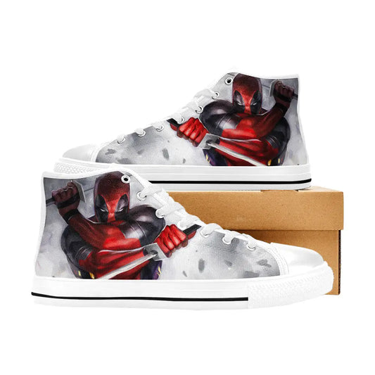 Deadpool Superhero Marvel Comics Custom High Top Sneakers Shoes