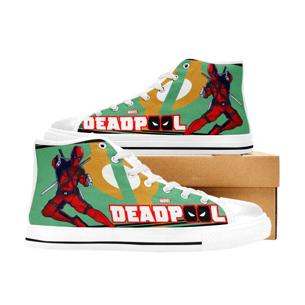 Deadpool Superhero Marvel Comics Custom High Top Sneakers Shoes