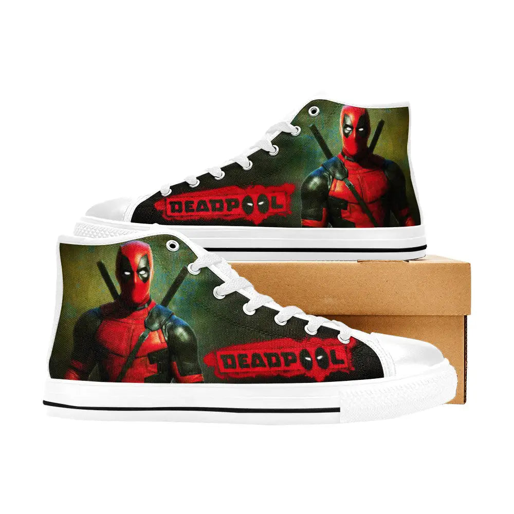 Deadpool Superhero Marvel Comics Custom High Top Sneakers Shoes