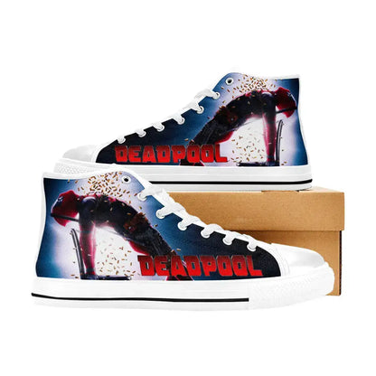 Deadpool Superhero Marvel Comics Custom High Top Sneakers Shoes