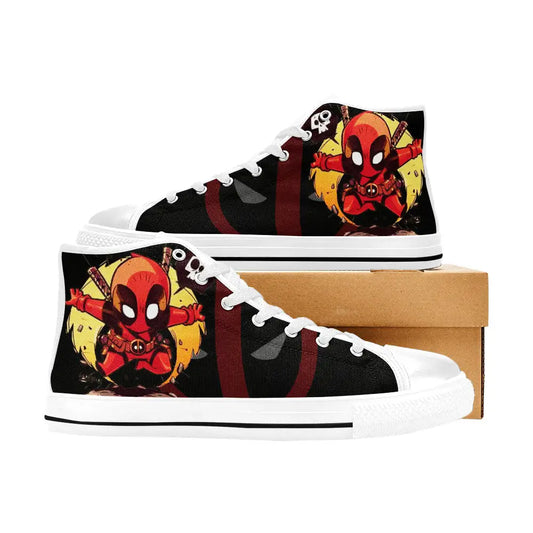 Deadpool Superhero Marvel Comics Custom High Top Sneakers Shoes