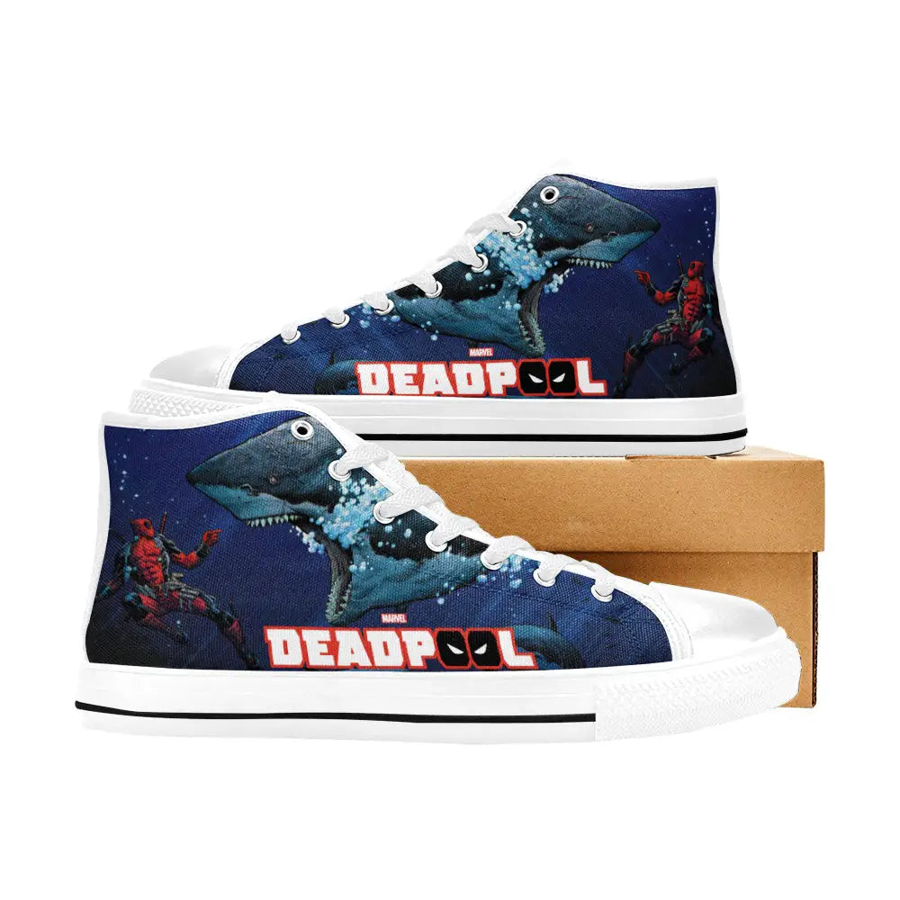 Deadpool Superhero Marvel Comics Custom High Top Sneakers Shoes