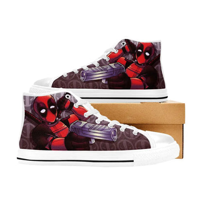 Deadpool Superhero Marvel Comics Custom High Top Sneakers Shoes