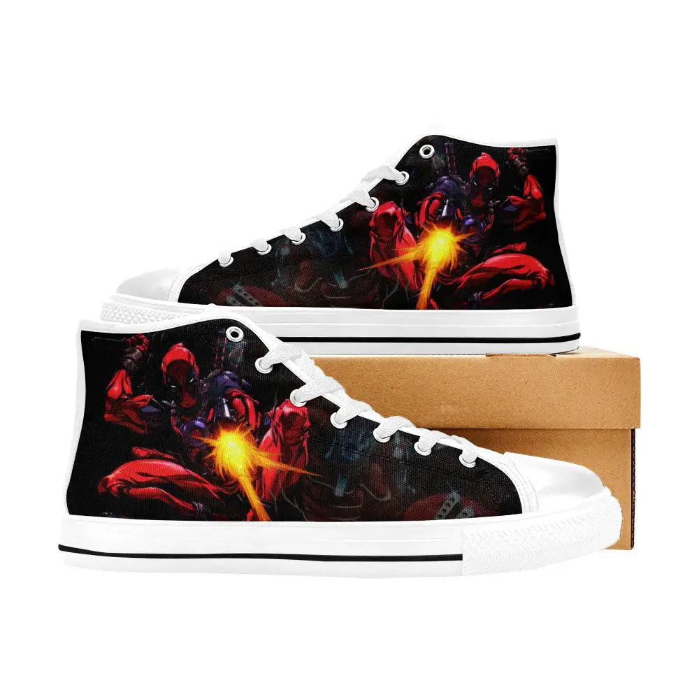 Deadpool Superhero Marvel Comics Custom High Top Sneakers Shoes