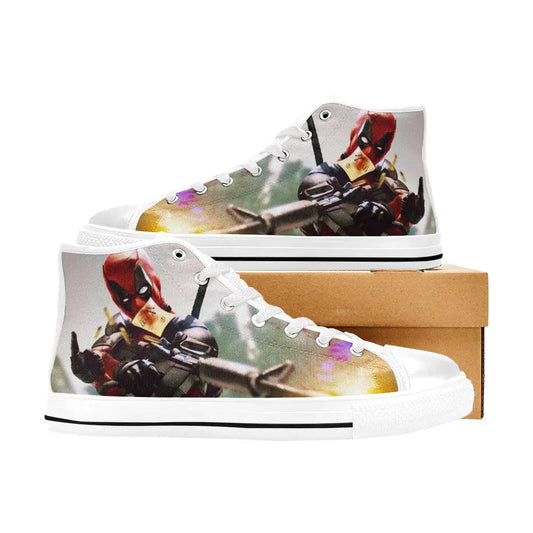 Deadpool Superhero Marvel Comics Custom High Top Sneakers Shoes