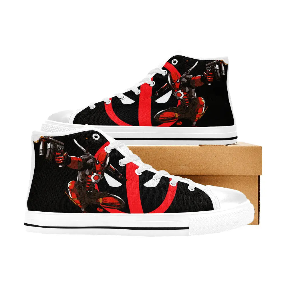 Deadpool Superhero Marvel Comics Custom High Top Sneakers Shoes