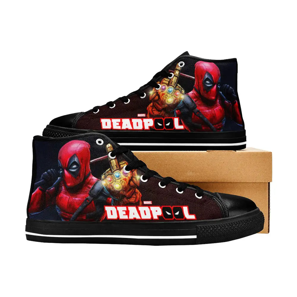 Deadpool Superhero Marvel Comics Custom High Top Sneakers Shoes