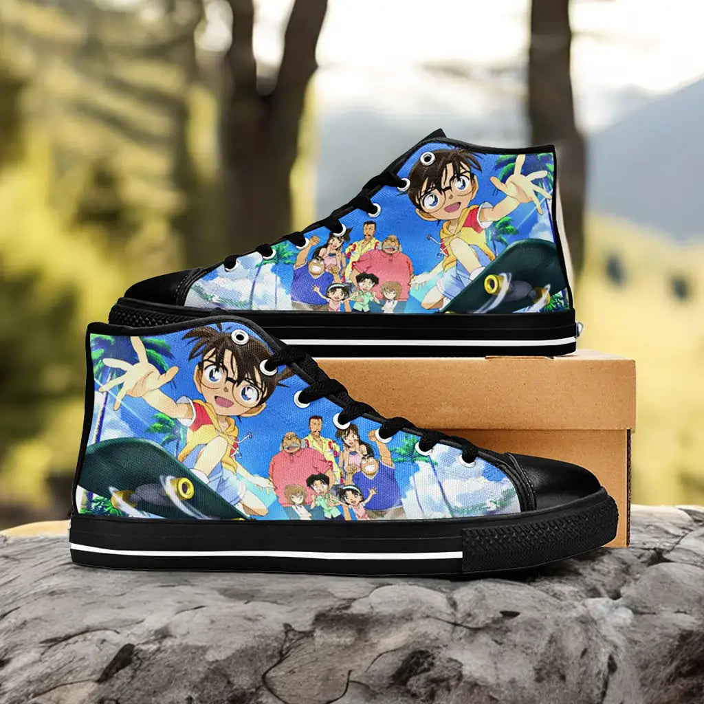 Detective Conan Case Closed Custom High Top Sneakers Shoes