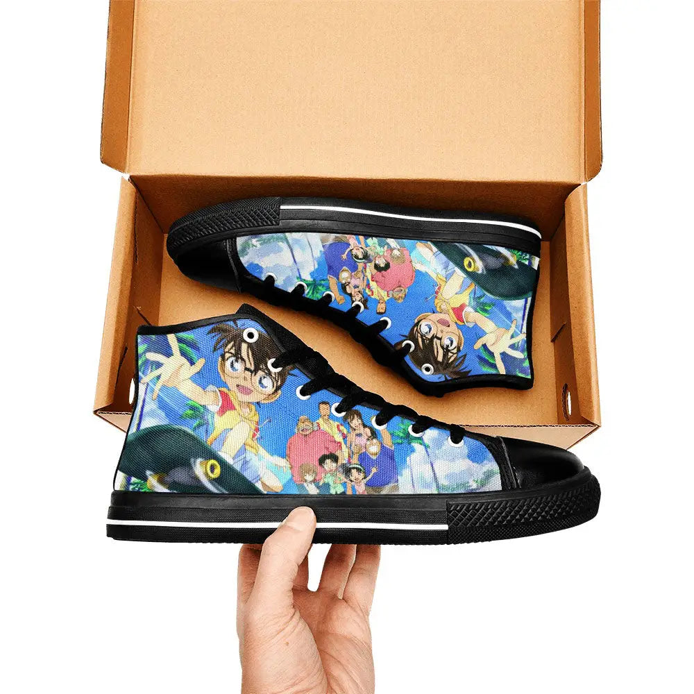 Detective Conan Case Closed Custom High Top Sneakers Shoes