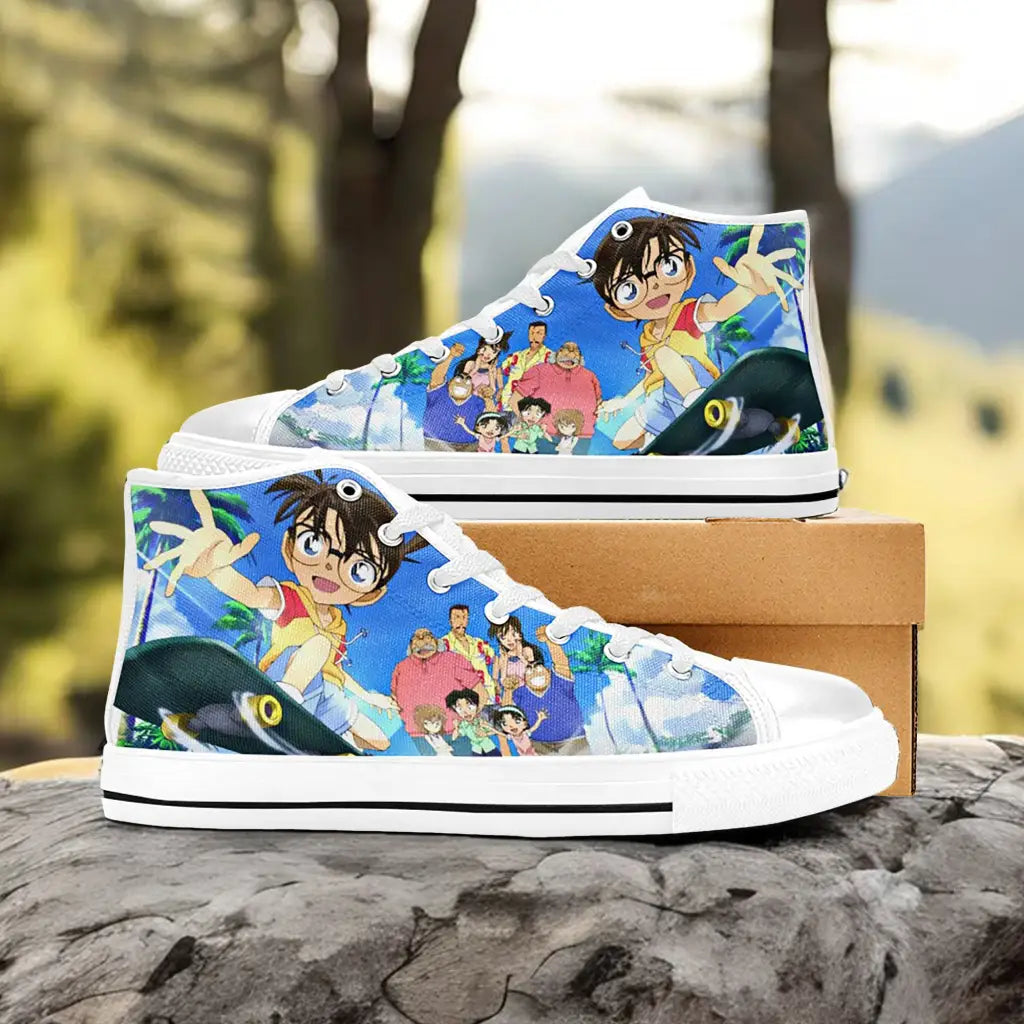 Detective Conan Case Closed Custom High Top Sneakers Shoes