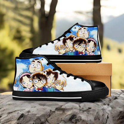 Detective Conan Case Closed Custom High Top Sneakers Shoes