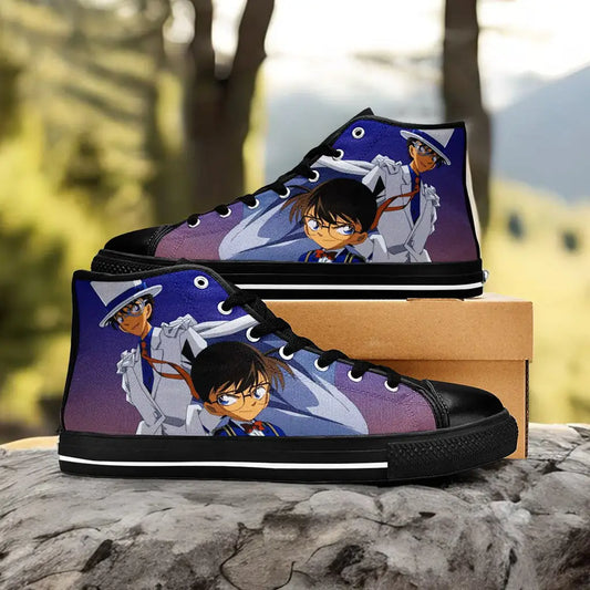 Detective Conan Case Closed Shoes High Tops Sneakers for Kids and Adults