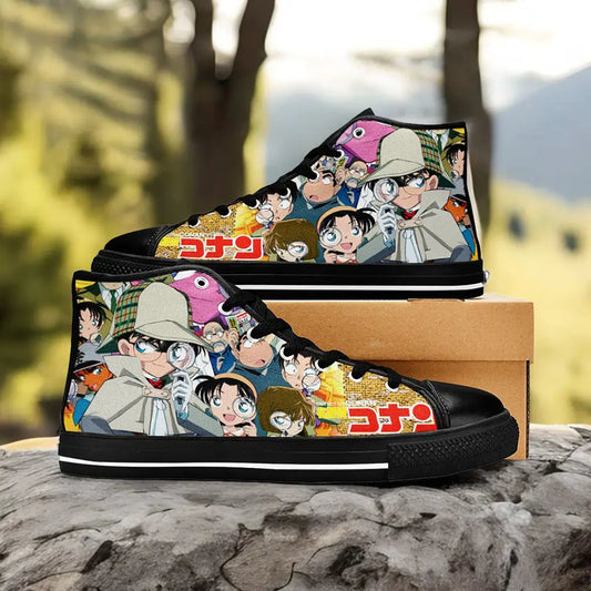 Detective Conan Case Closed Custom High Top Sneakers Shoes