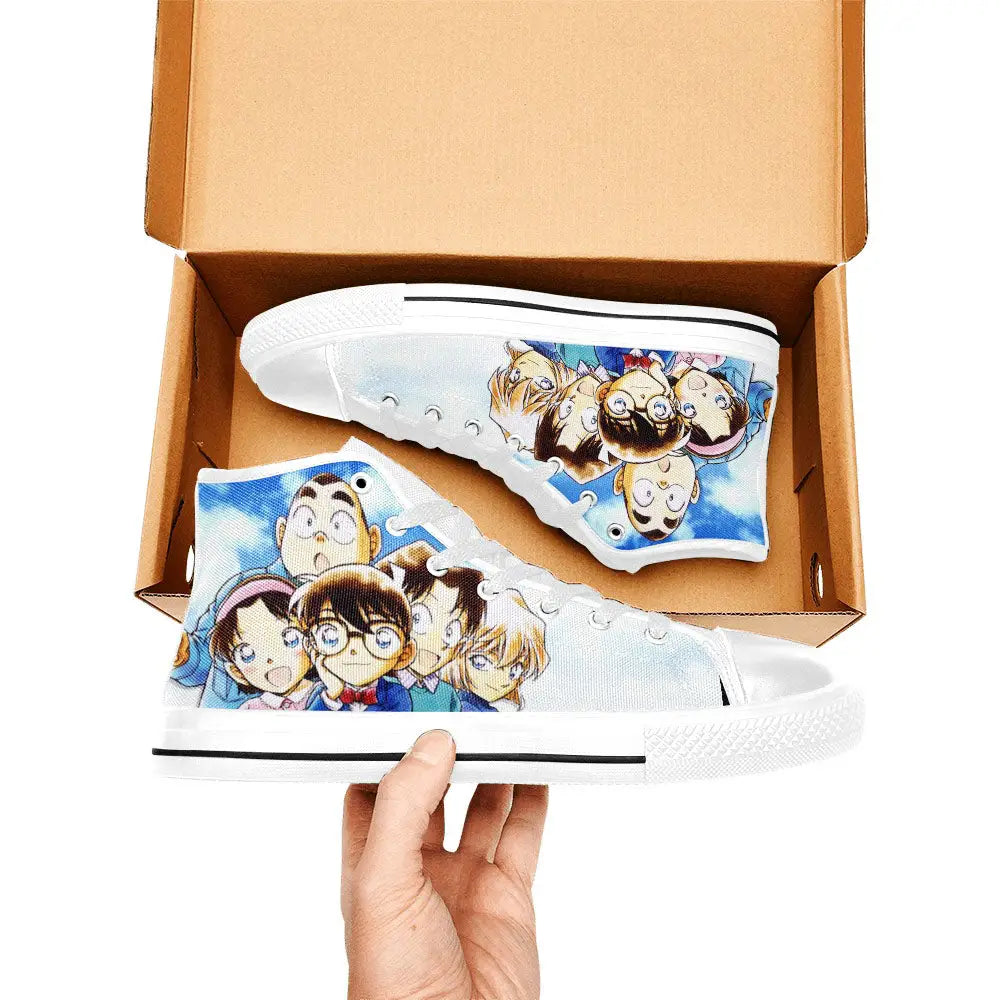 Detective Conan Case Closed Custom High Top Sneakers Shoes