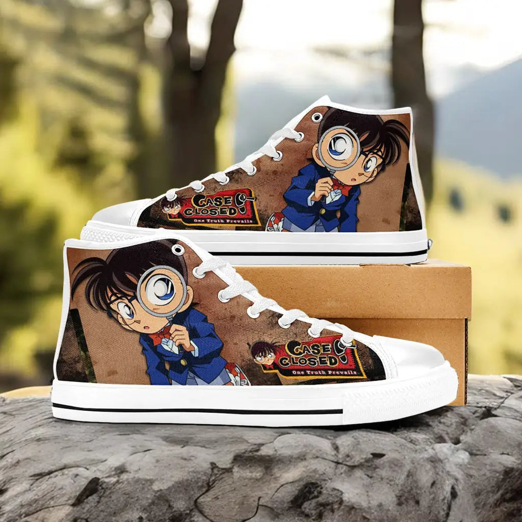 Detective Conan Case Closed Custom High Top Sneakers Shoes