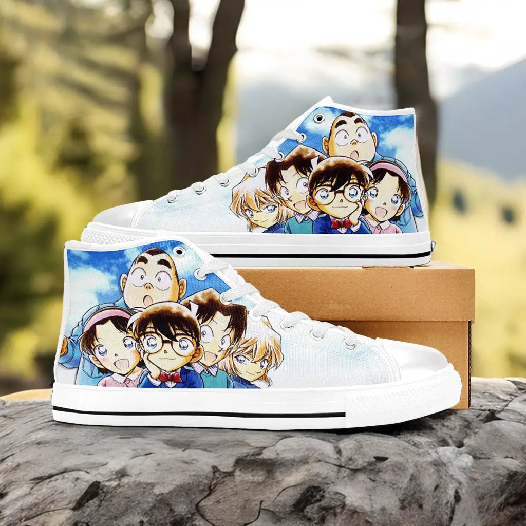 Detective Conan Case Closed Custom High Top Sneakers Shoes