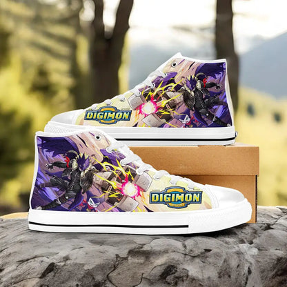 Digimon Adventure Beelzemon Custom High Top Sneakers Shoes