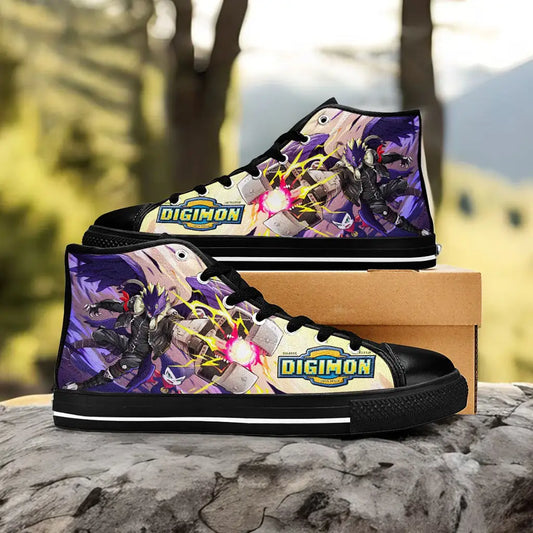 Digimon Adventure Beelzemon Custom High Top Sneakers Shoes
