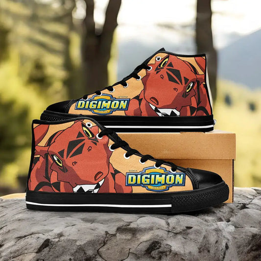 Digimon Adventure Greymon Custom High Top Sneakers Shoes
