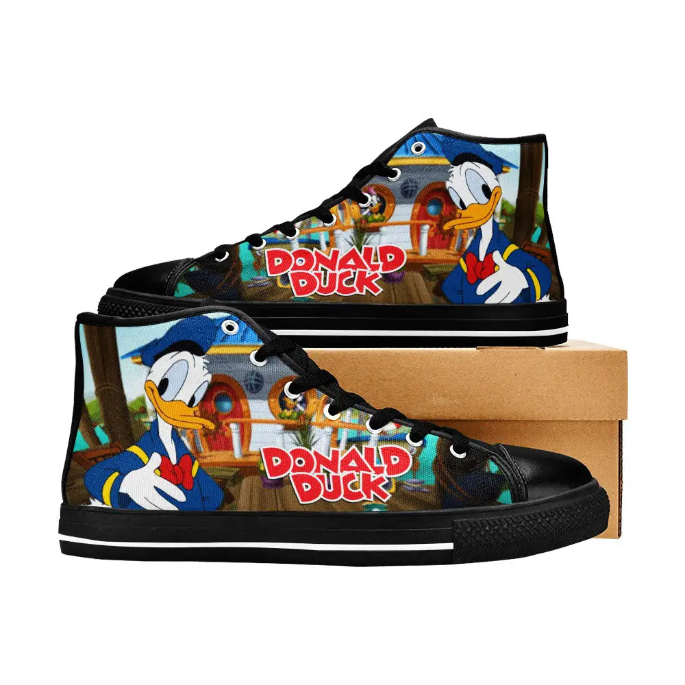 Donald Duck Custom High Top Sneakers Shoes