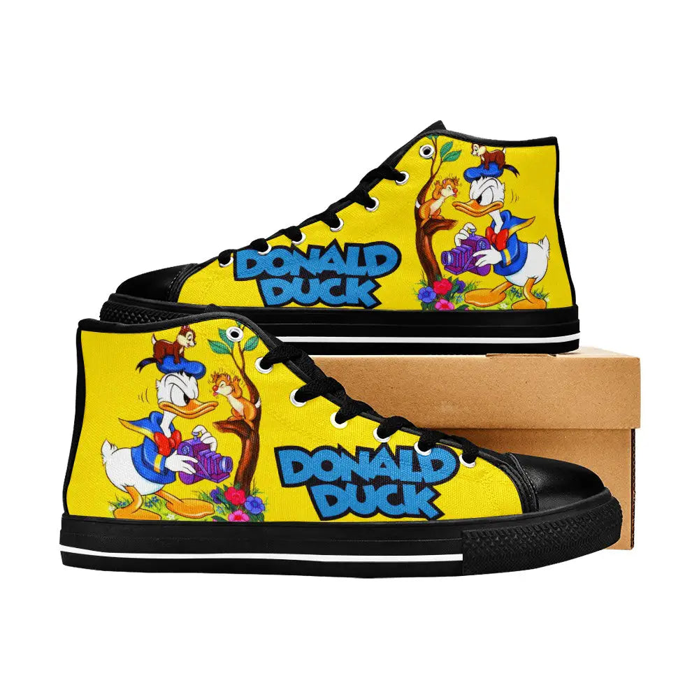 Donald Duck Custom High Top Sneakers Shoes