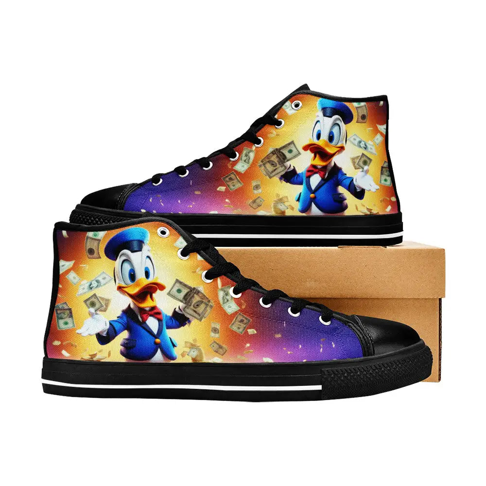 Donald Duck Custom High Top Sneakers Shoes