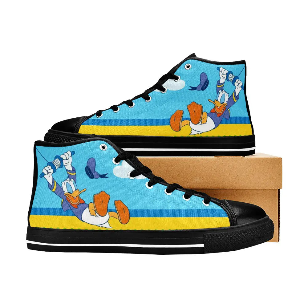 Donald Duck Custom High Top Sneakers Shoes