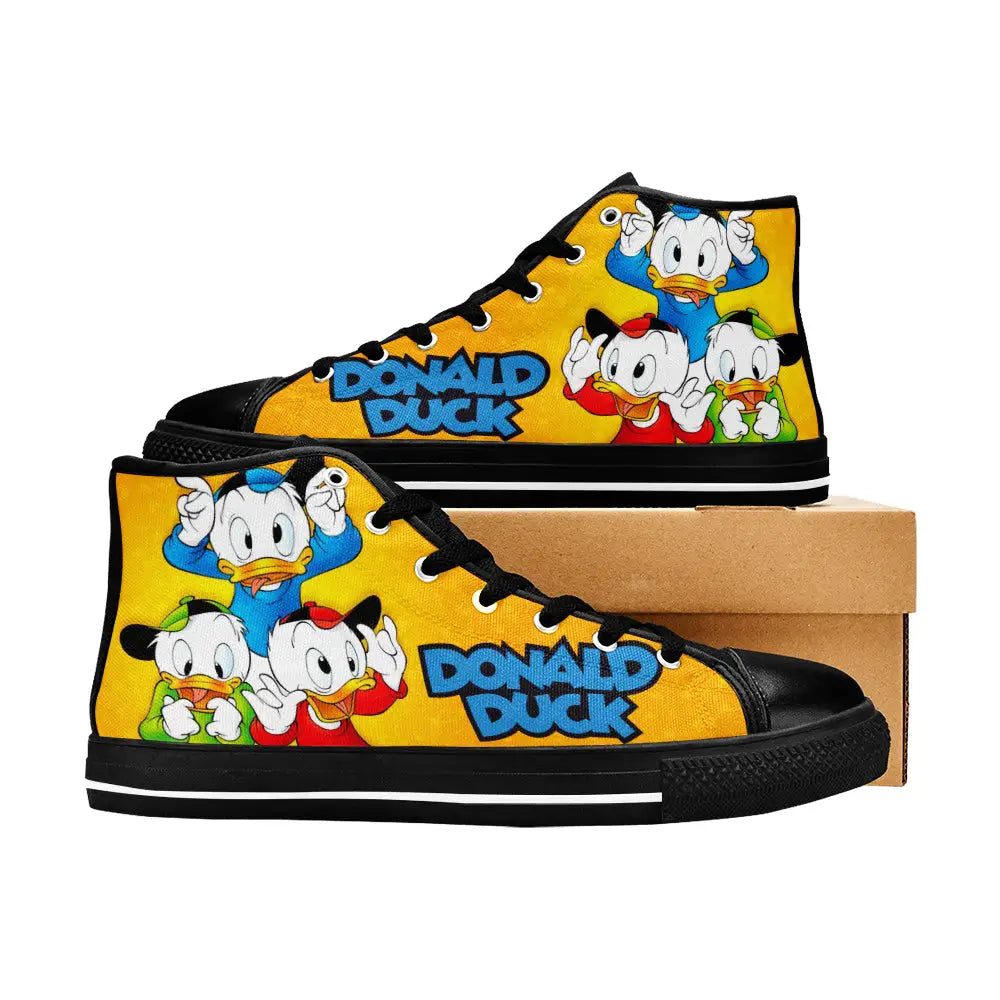 Donald Duck Custom High Top Sneakers Shoes