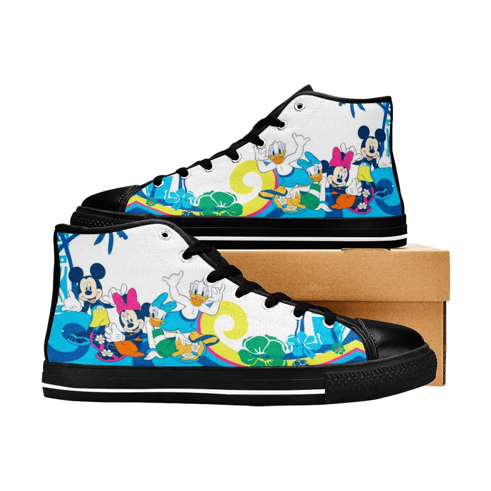 Donald Duck Custom High Top Sneakers Shoes